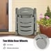 Adjustable Chaise Lounge Chair 5-Position Folding Recliner Grey