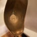 Gold ornate tall vase
