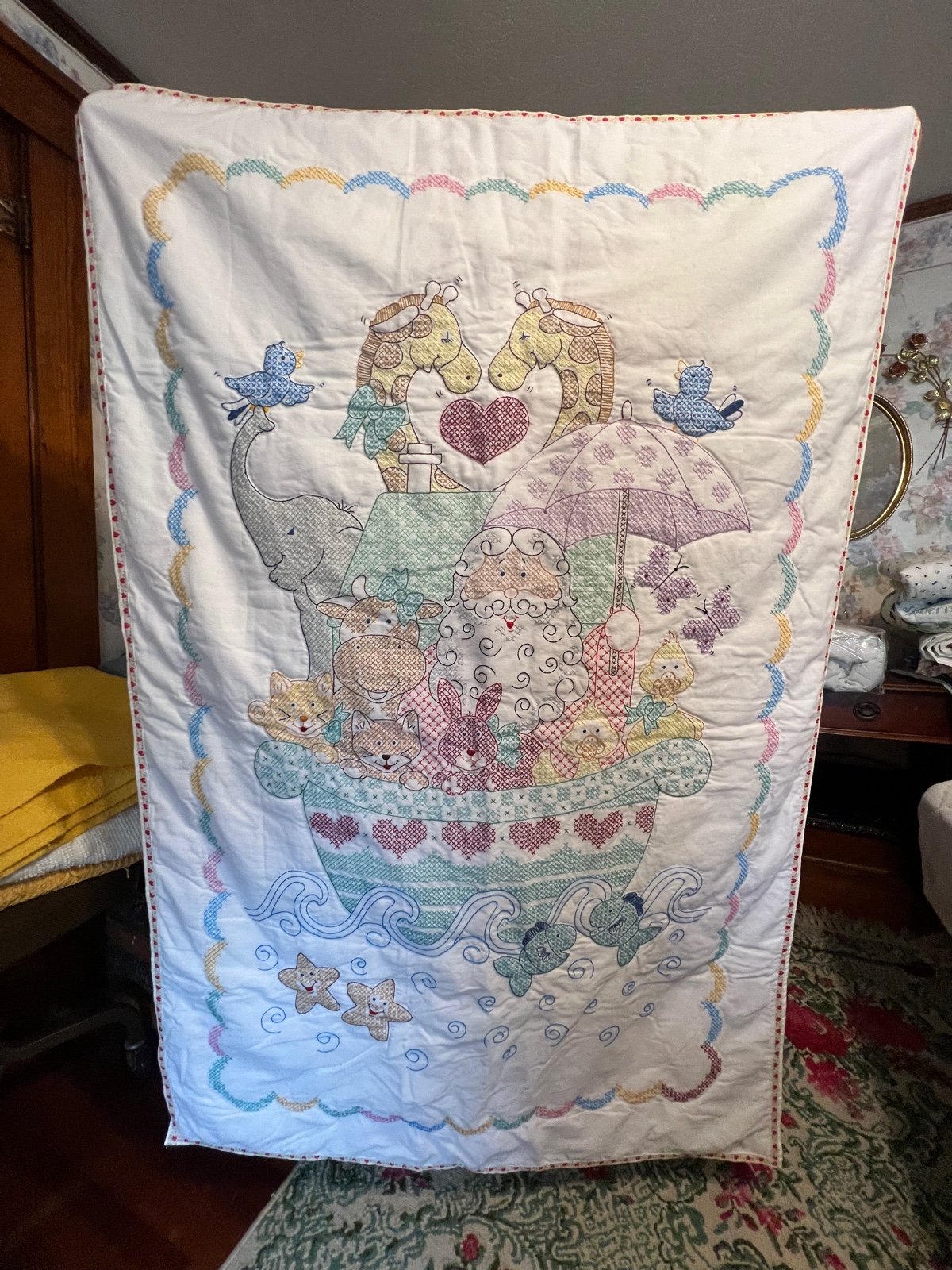 Noah’s Ark Handmade Quilt