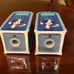 2022 Disney EPCOT Food & Wine Mickey & Minnie Trash Can Salt Pepper Shakers