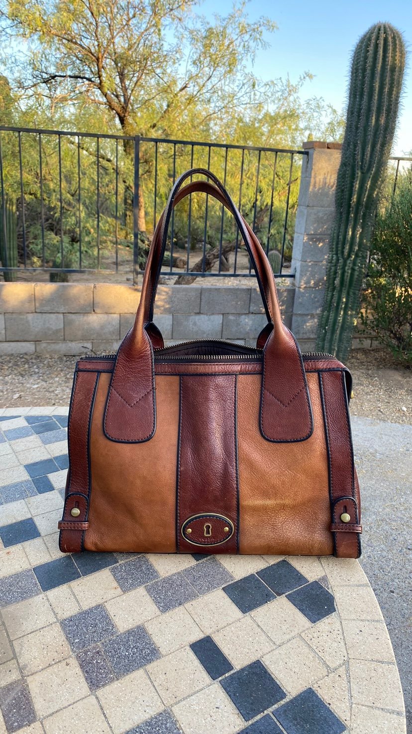Fossil Vintage Revival Top Zip Satchel