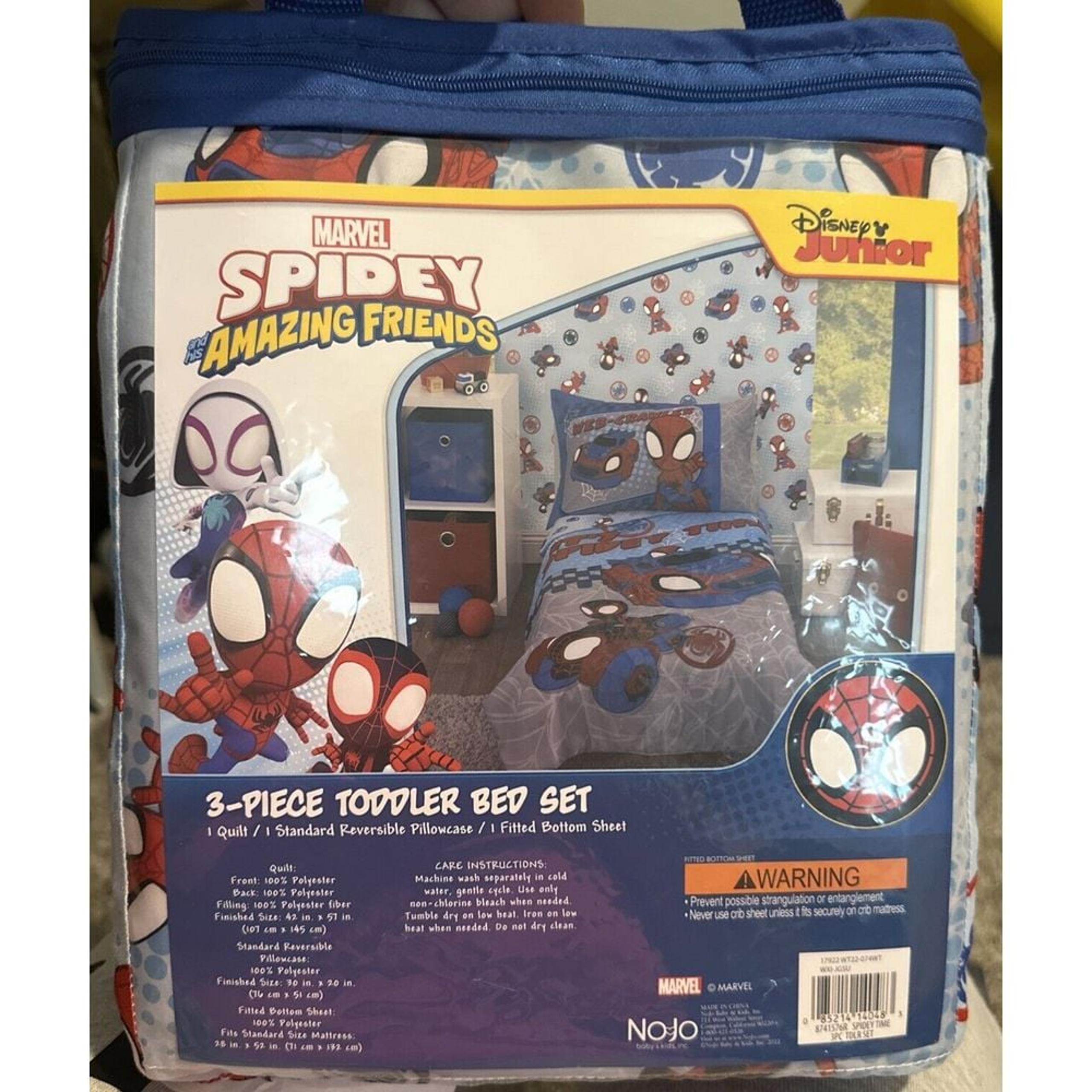 Marvel Spidey & Amazing Friends 3-Piece Toddler Bed Set