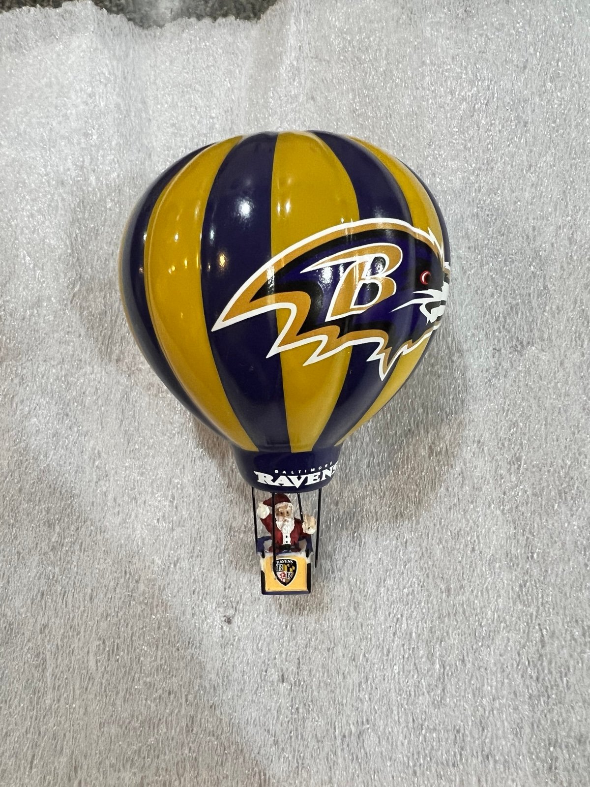 Baltimore Ravens Danbury Mint Victory Balloon Christmas Ornament 2004