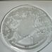 15 Walther Glas Original Crystal Santa Cake Plate Made In Germany Christmas