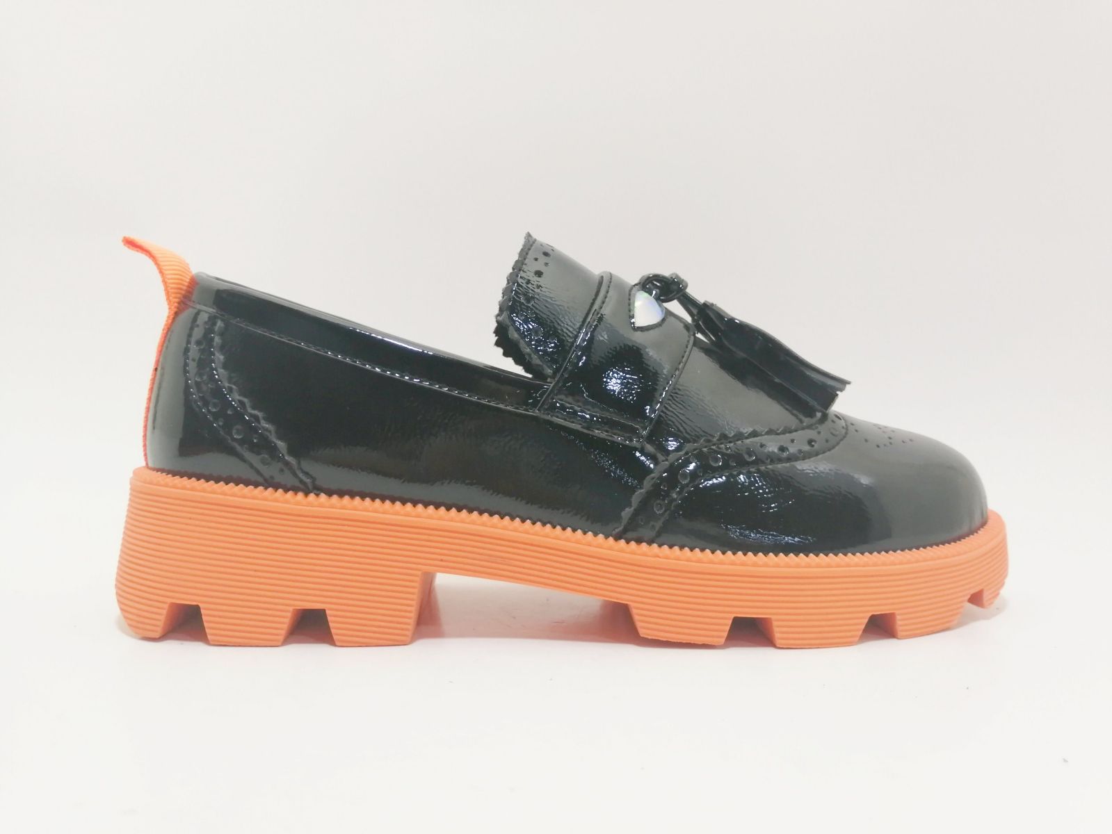 Fashion Running Shoes Casual Shoes Loafers Women′ S Shoes Orange Rubber Ou