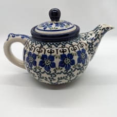Traditional polish pottery teapot