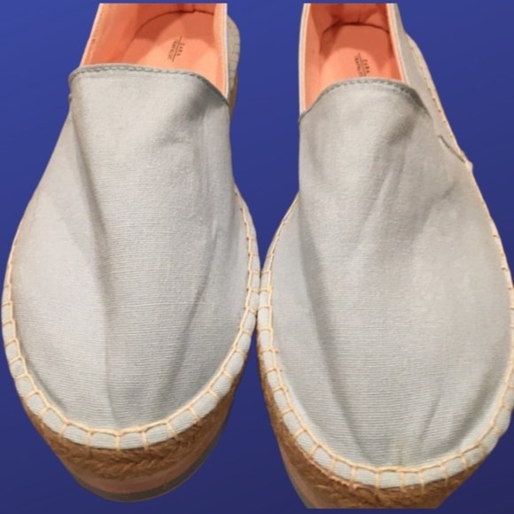 ZARA ESPADRILLES, Light blue, NWOB, Women's Size 10/ EU 41