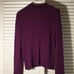 St John purple wool blend long sleeve round neck pull on sweater size Medium