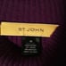 St John purple wool blend long sleeve round neck pull on sweater size Medium