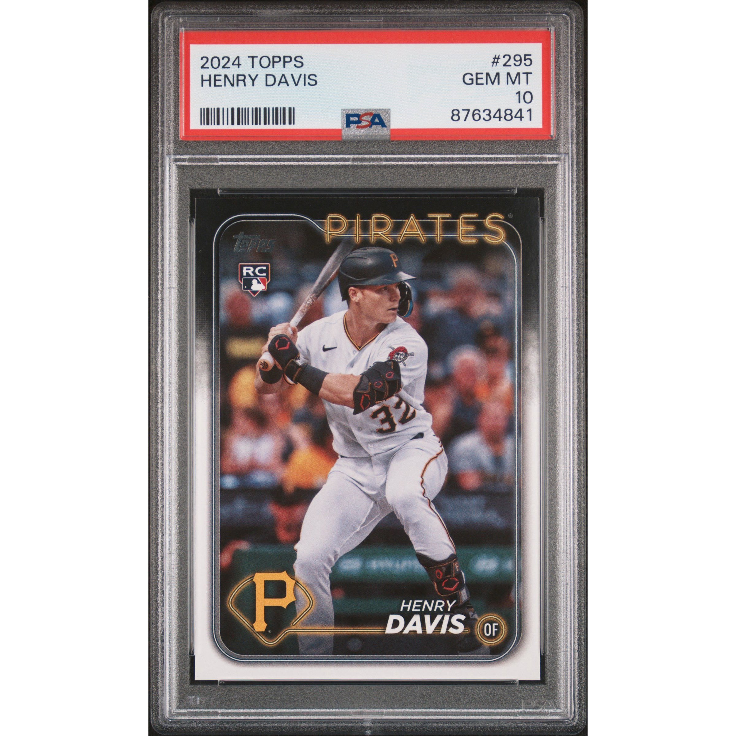Graded 2024 Henry Davis #295 Rookie Card PSA 10