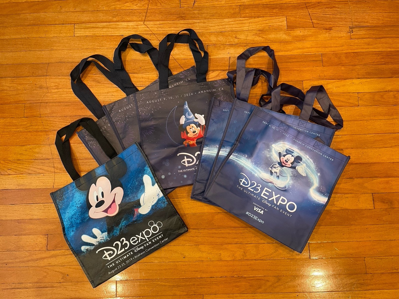 Disney Tote Bags D23 Expo Mickey Mouse Reusable 14