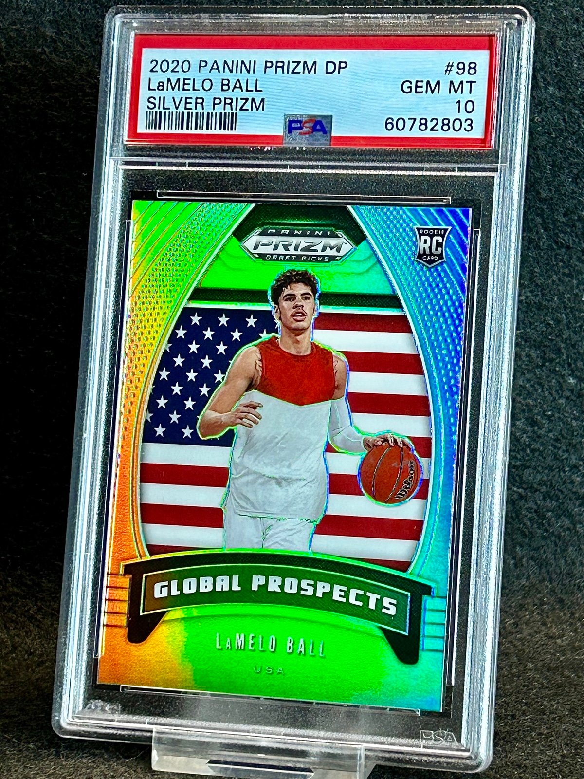 2020 lamelo ball Silver Prizm Rookie PSA 10