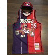 MITCHELL & NESS NBA SPLIT SWINGMAN JERSEY TORONTO RAPTORS 1998 VINCE CARTER Sz S