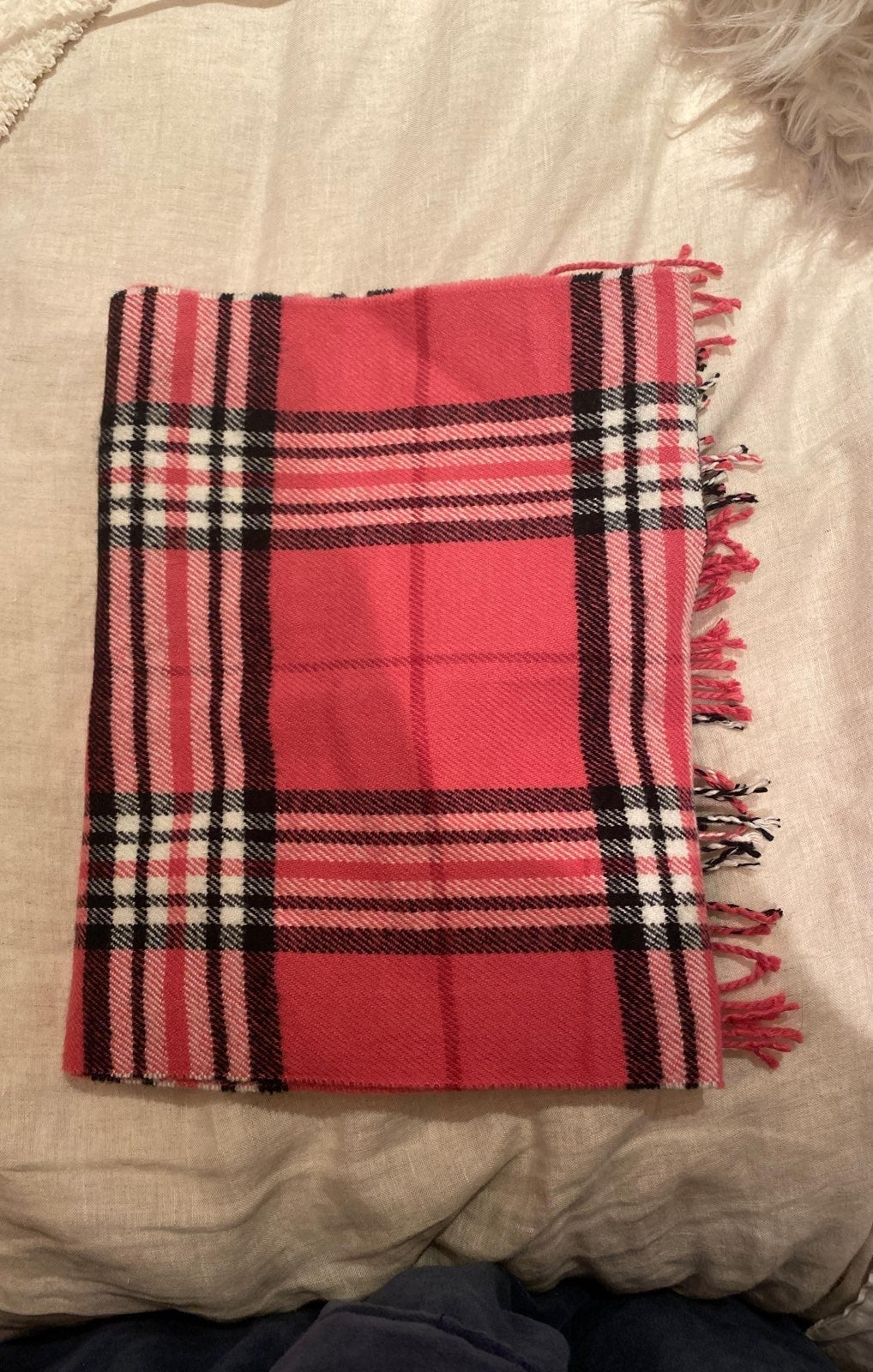 Pink look a like Burberry Scarf