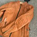 Harley Davidson leather jacket orange NWT Pursuit Triple Vent 100% Leather Small
