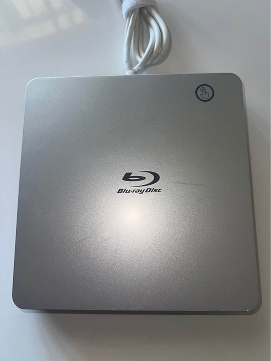 Ultra Slim External Blu Ray DVD Drive, USB 3.0 and Type-C, Smart Touch