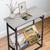 Unglehome End Table, Narrow Nightstand, Skinny Bedside Table