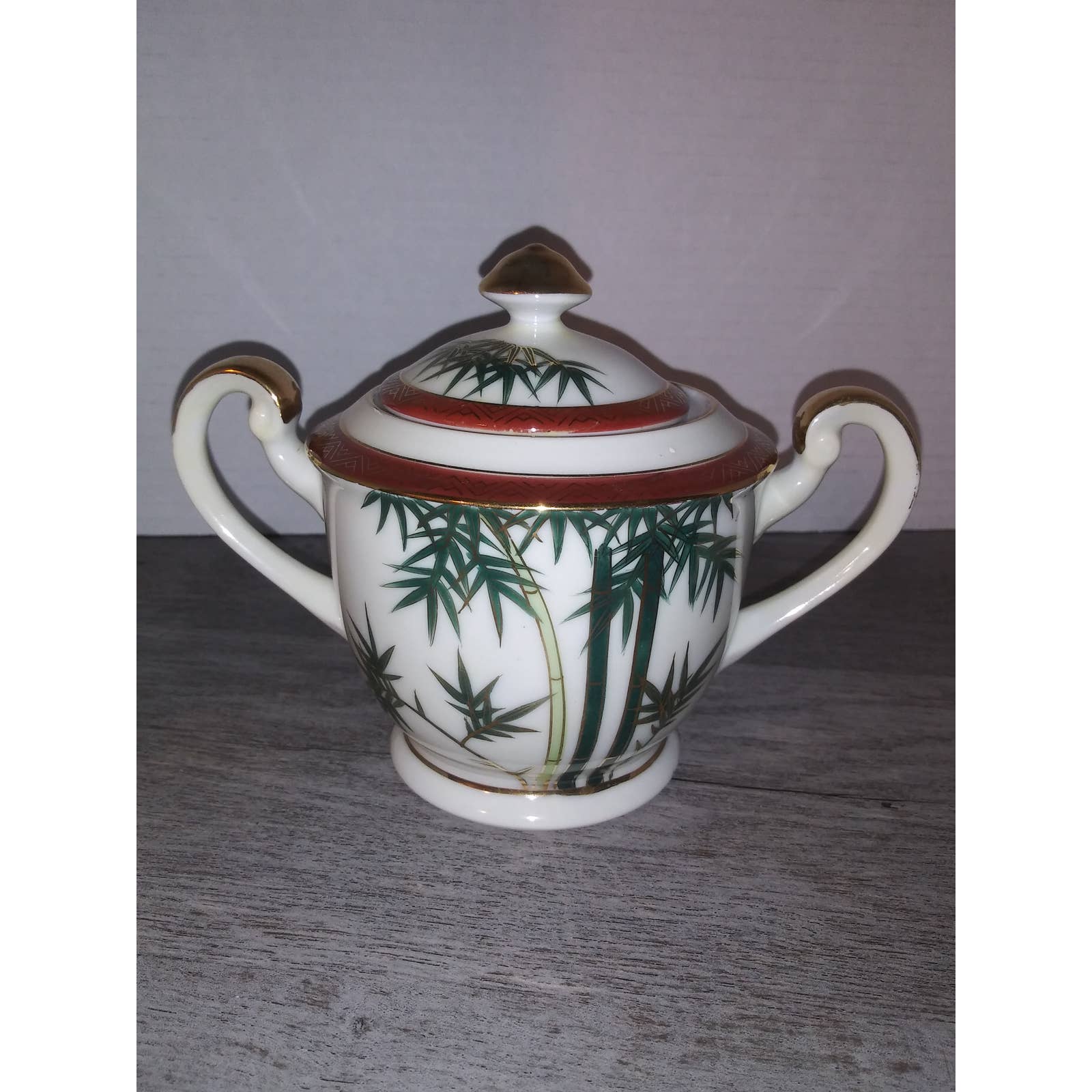 Hakusan China Lidded Sugar Bowl with Lid Made in China