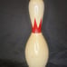 Vintage 1950s Brunswick Balke Collender King Red Crown ABC Reg Bowling Pin Wood