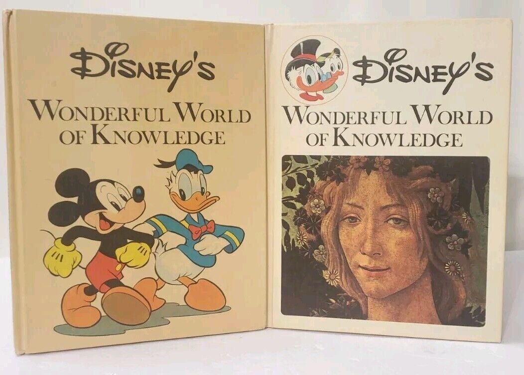 Vintage 1971 1973 Disney's Wonderful World of Knowledge Entire Set Of 20 Books