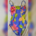 Vintage Cole of California Floral Swimsuit