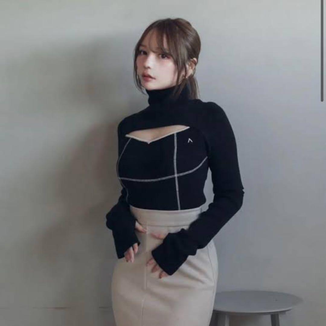 andmary Kitty knit set black