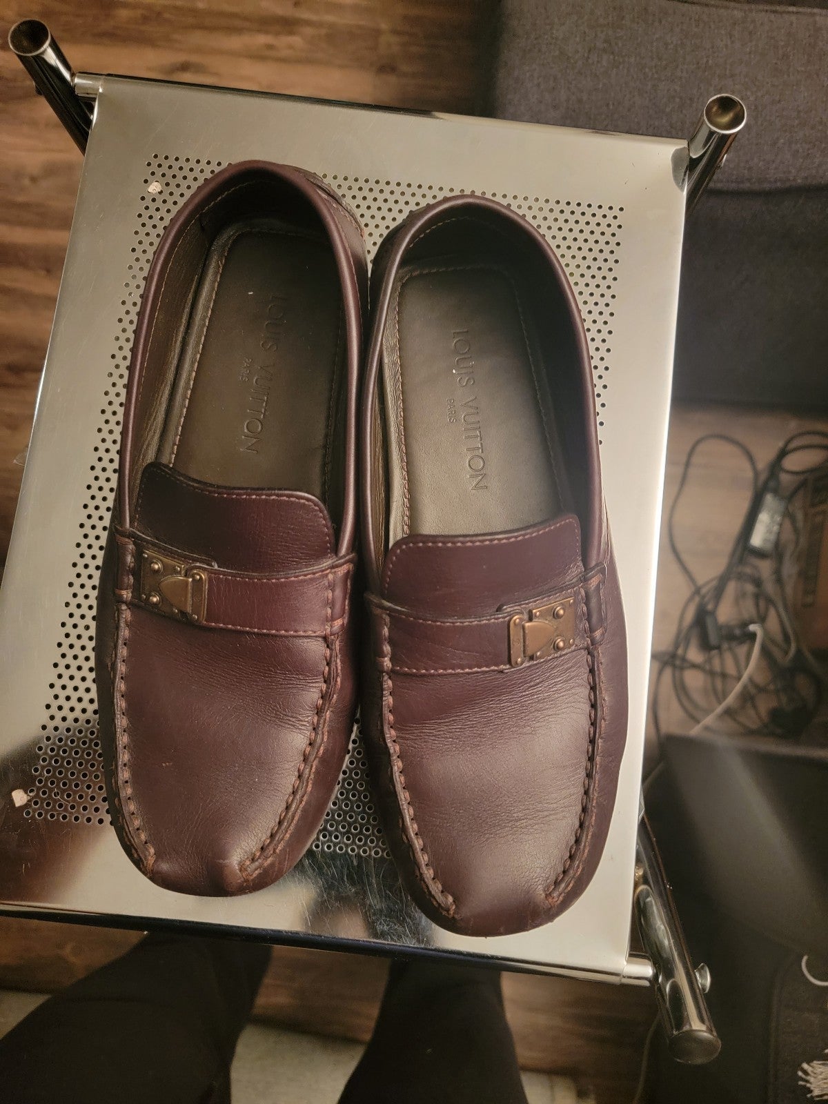 Louis-vuitton mens brown shoes size 9