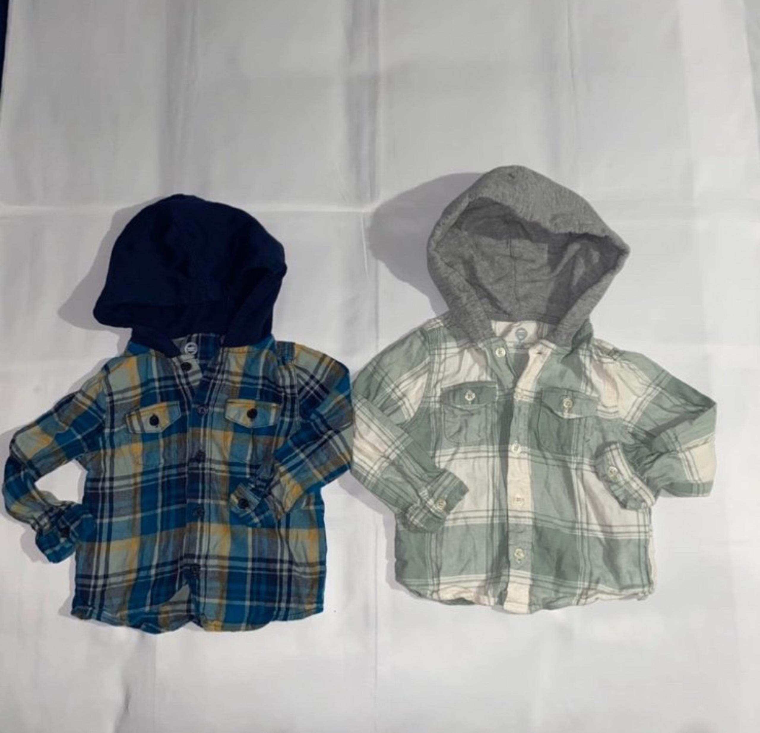 Wonder Nation 2pc Toddler Bundle - Flannel Hoodies