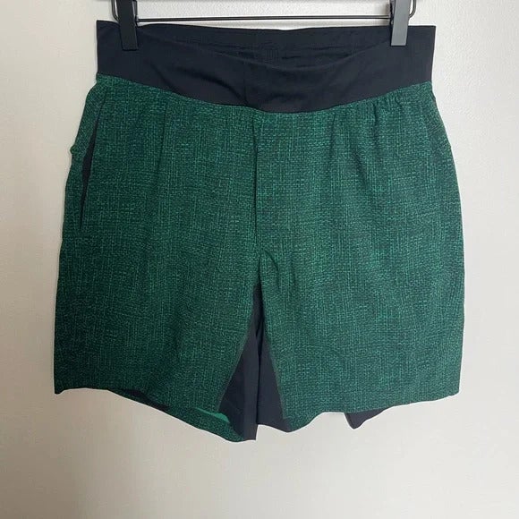 Lululemon T.H.E Short *9 Lined Wire Weave Classic Green Defender