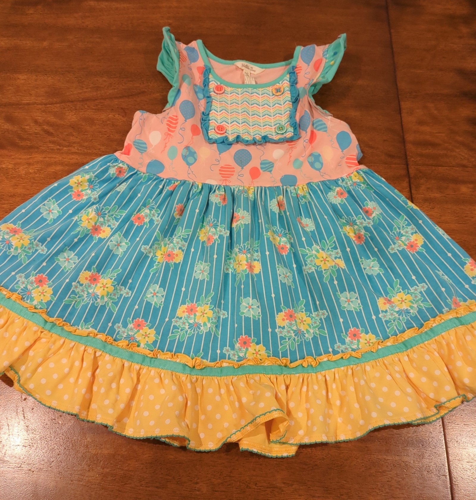 Matilda Jane Dream chasers Balloon Play - Tunic - dress Girls - kids Size - 16