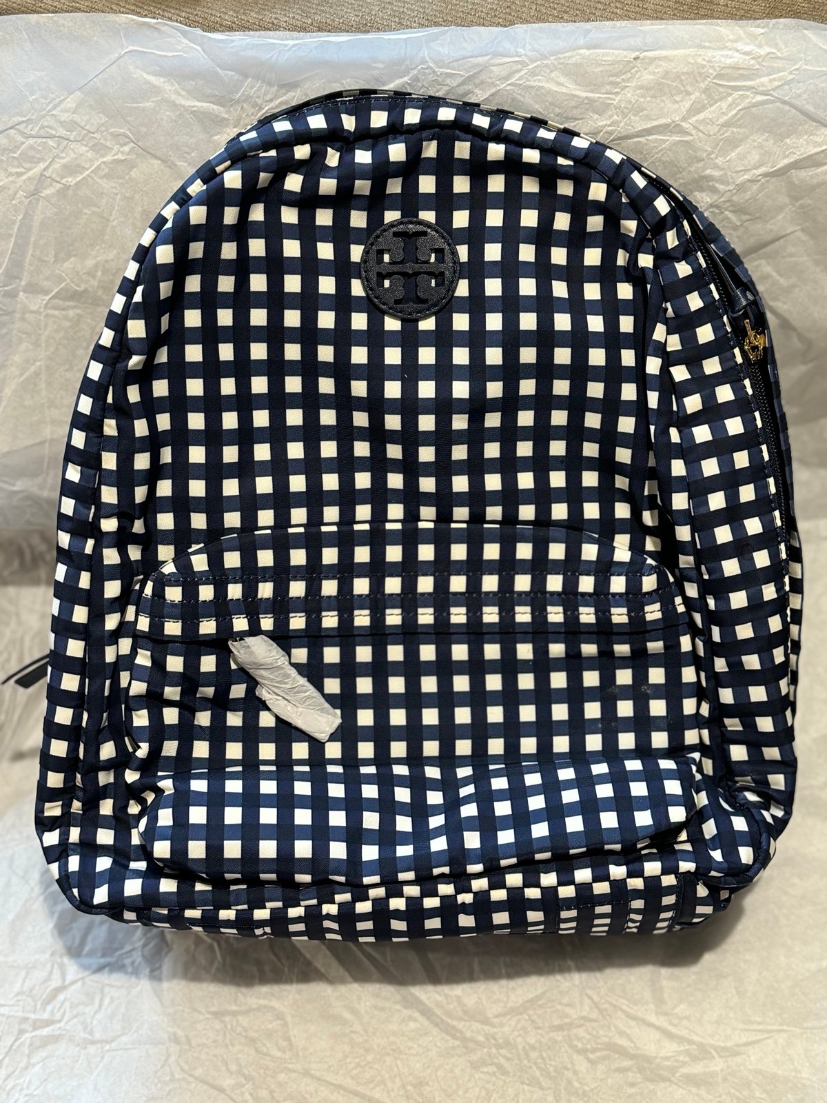 Tory Burch Plaid Blue Backpack