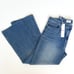 HUDSON Blair High Rise Cropped Bootcut Jeans Raw Hem Stretch Faded Wash Denim