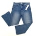 HUDSON Blair High Rise Cropped Bootcut Jeans Raw Hem Stretch Faded Wash Denim