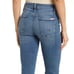 HUDSON Blair High Rise Cropped Bootcut Jeans Raw Hem Stretch Faded Wash Denim