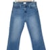 HUDSON Blair High Rise Cropped Bootcut Jeans Raw Hem Stretch Faded Wash Denim