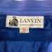 VINTAGE LANVIN BLUE LEATHER PENCIL SKIRT