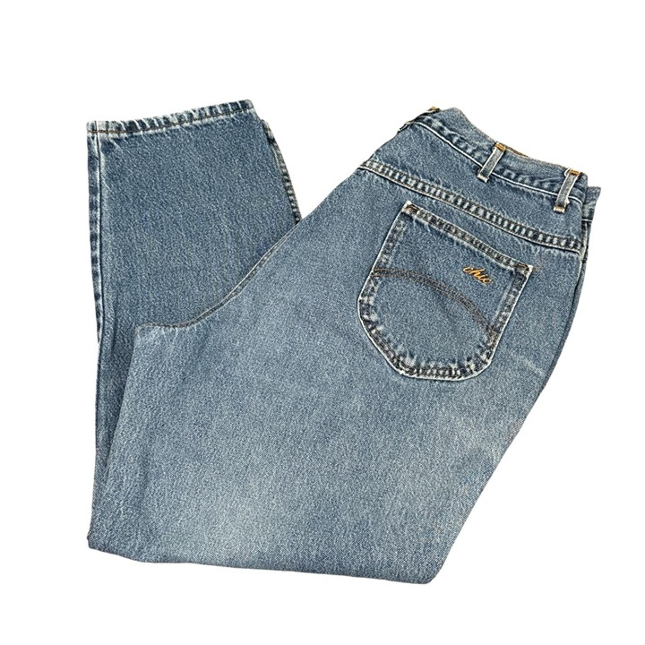 Vintage 80's Chic Jeans Women's 22 WP 36x 28 High Waist Blue Denim Made in USA