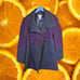 Worthington Wool Blend Purple and Black Snap Up Cowl Neck Coat Size Medium