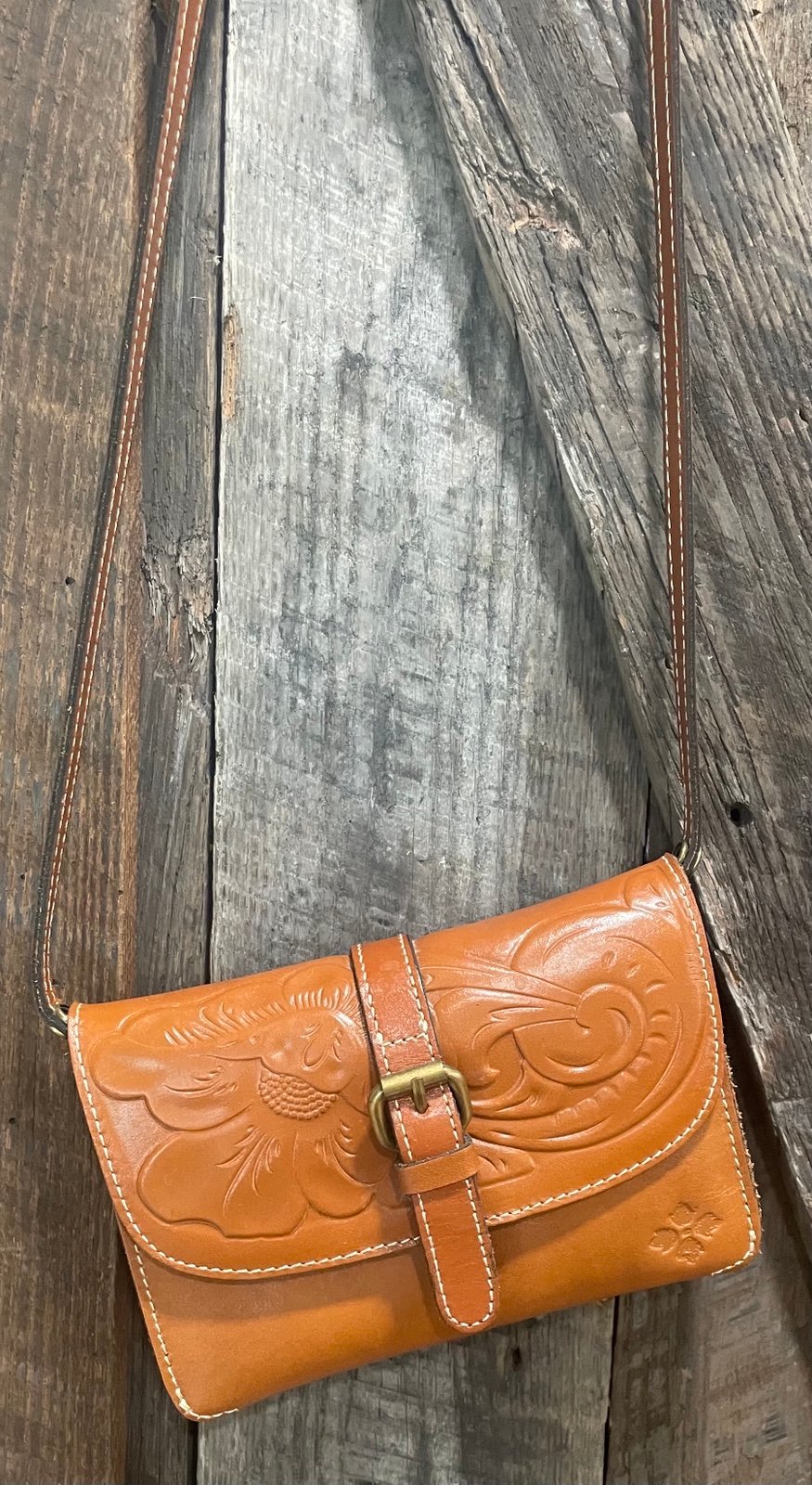 Patricia Nash Embossed Leather crossbody bag