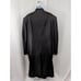 ZACCHI! FULL LENGTH DEEPEST BLACK, SILK HANKIE OPERA JACKET, FORMAL COAT! SZ 46L