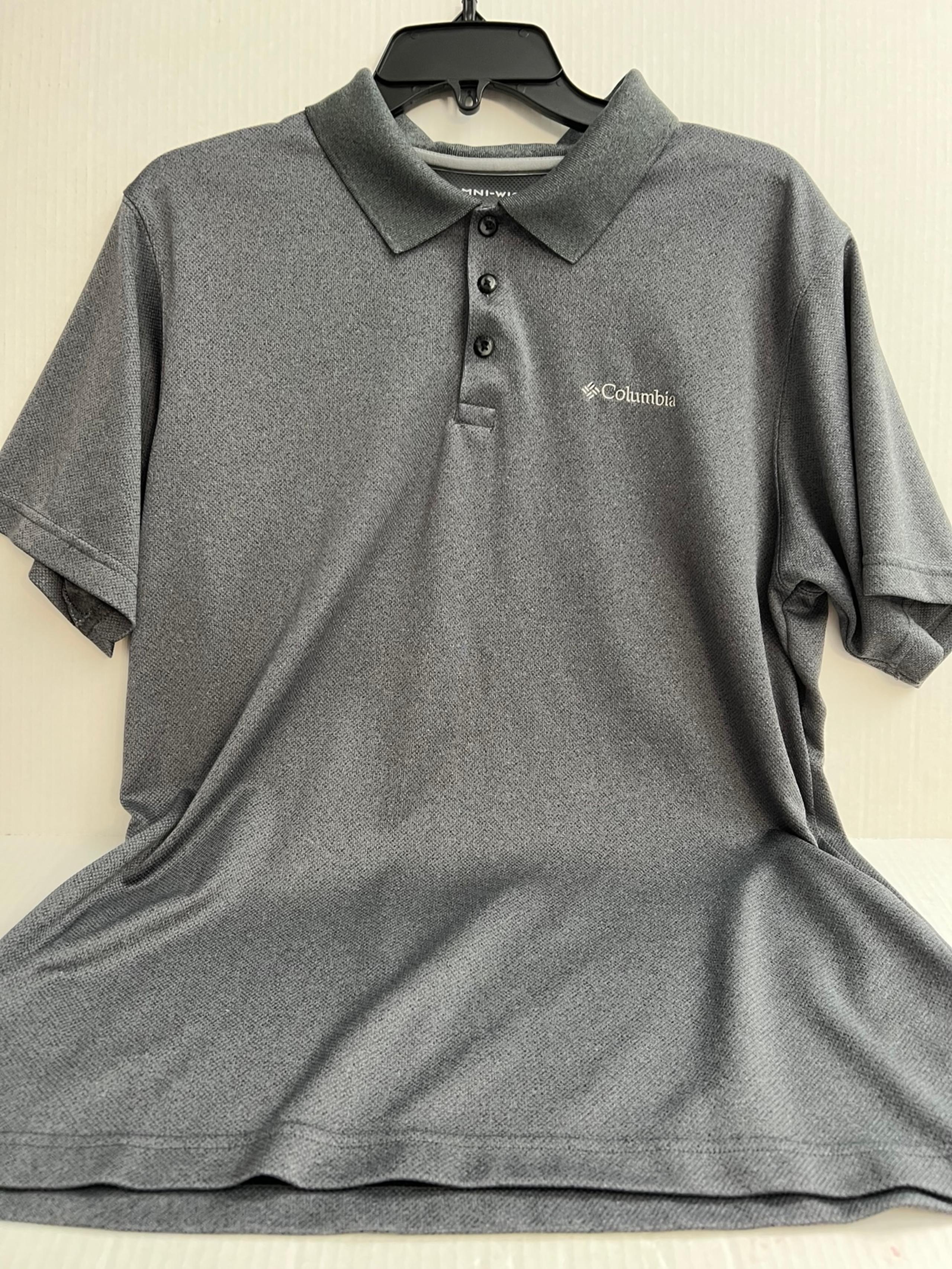 Columbia Omniwick Men's Gray Polo Shirt