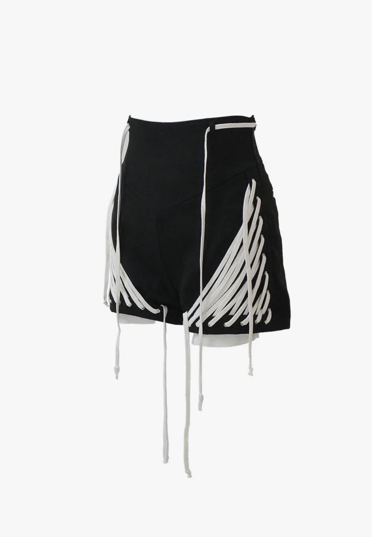 魅力的な Thread Red The S shorts lace-up パンツ