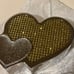 Things Remembered SILVER COLOR ENGRAVEABLE CRYSTALS DOUBLE HEART JEWELRY BOX NEW