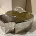 Things Remembered SILVER COLOR ENGRAVEABLE CRYSTALS DOUBLE HEART JEWELRY BOX NEW