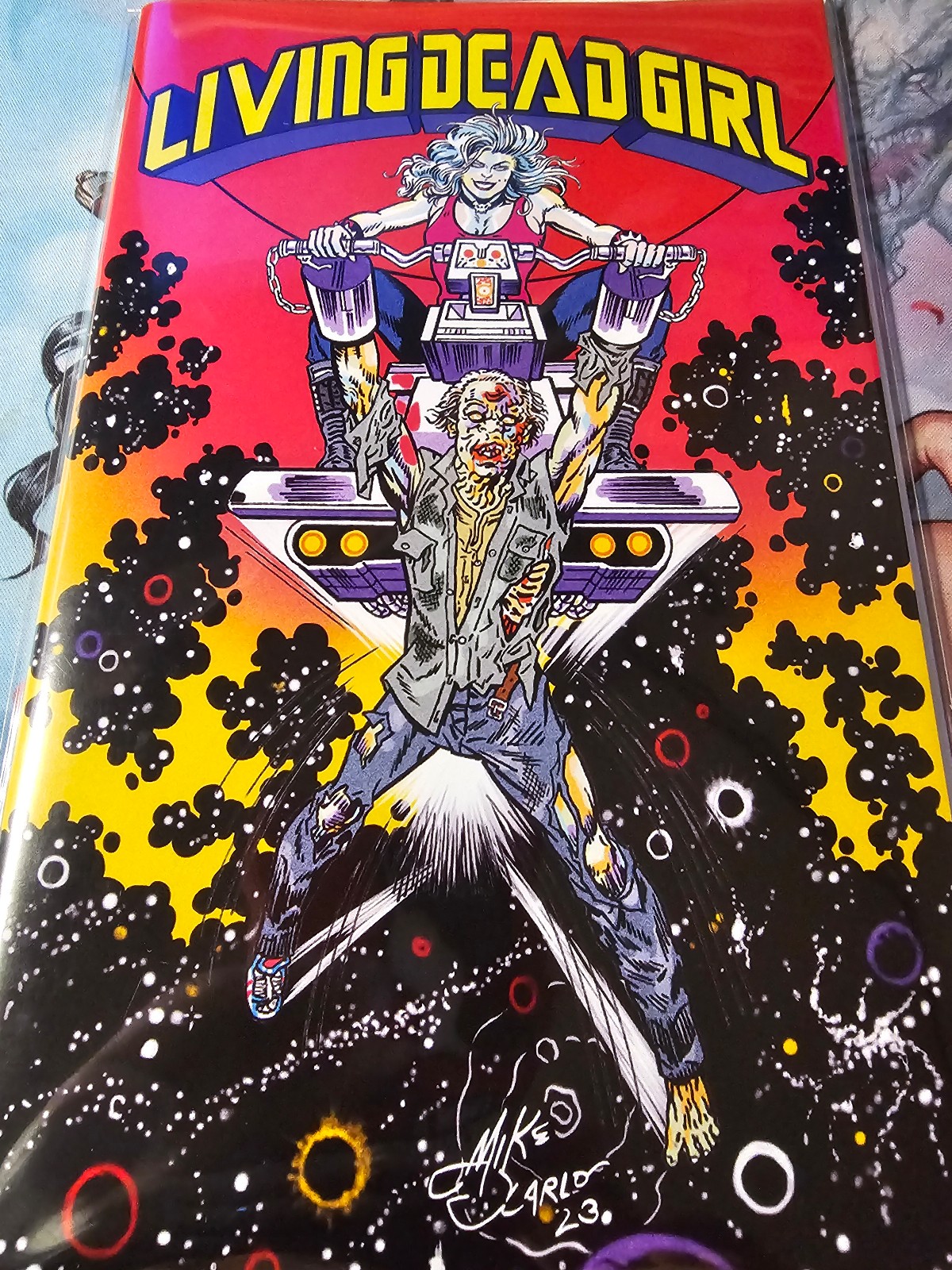 Living Dead Girl #1 Kickstarter 'Omega Men #3' homage cover by Mike DeCarlo