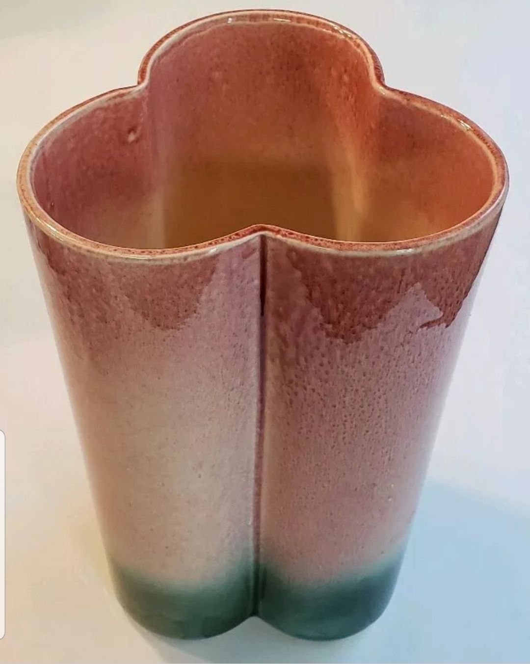 Vintage Hull Pink And Green Vase