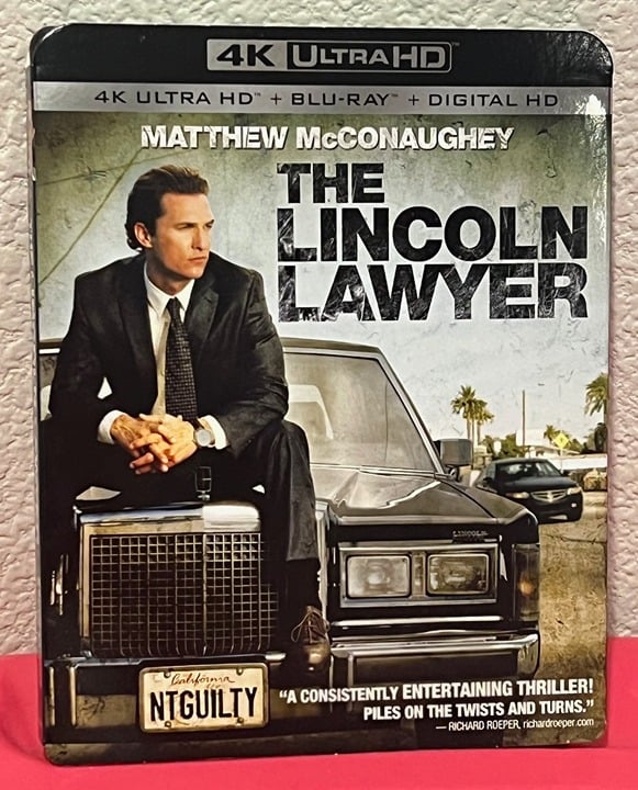 The Lincoln Lawyer (2011) 4K UHD + Blu-ray w/ OOP Slipcover **NO DIGITAL