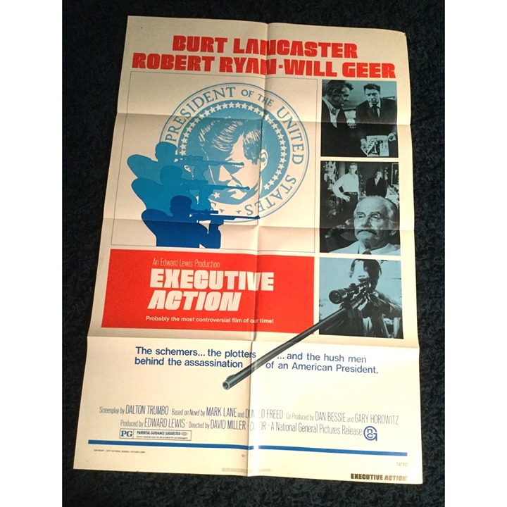 Executive Action 1973 Movie Lobby Theater Poster in Canada USA President