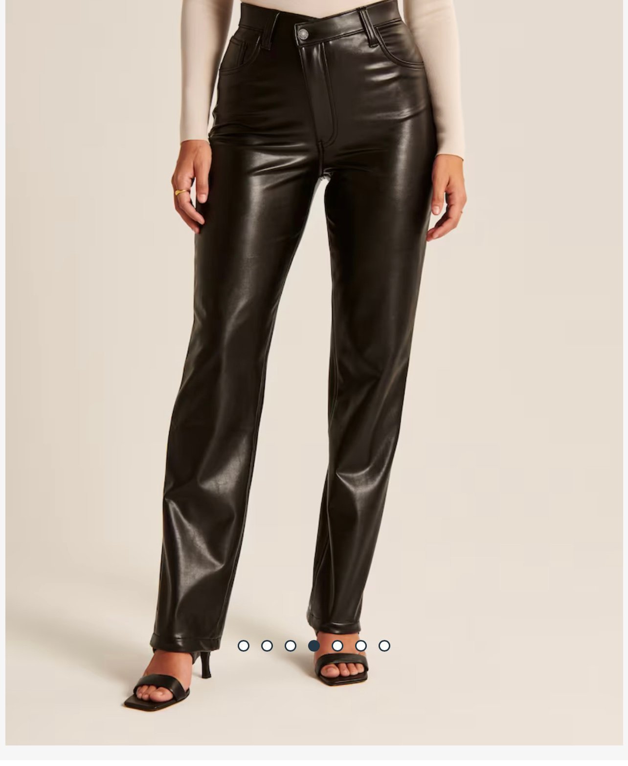 Abercrombie curve love vegan leather pant
