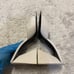 The Attico Devon White Leather Mule Pyramid Block Heel